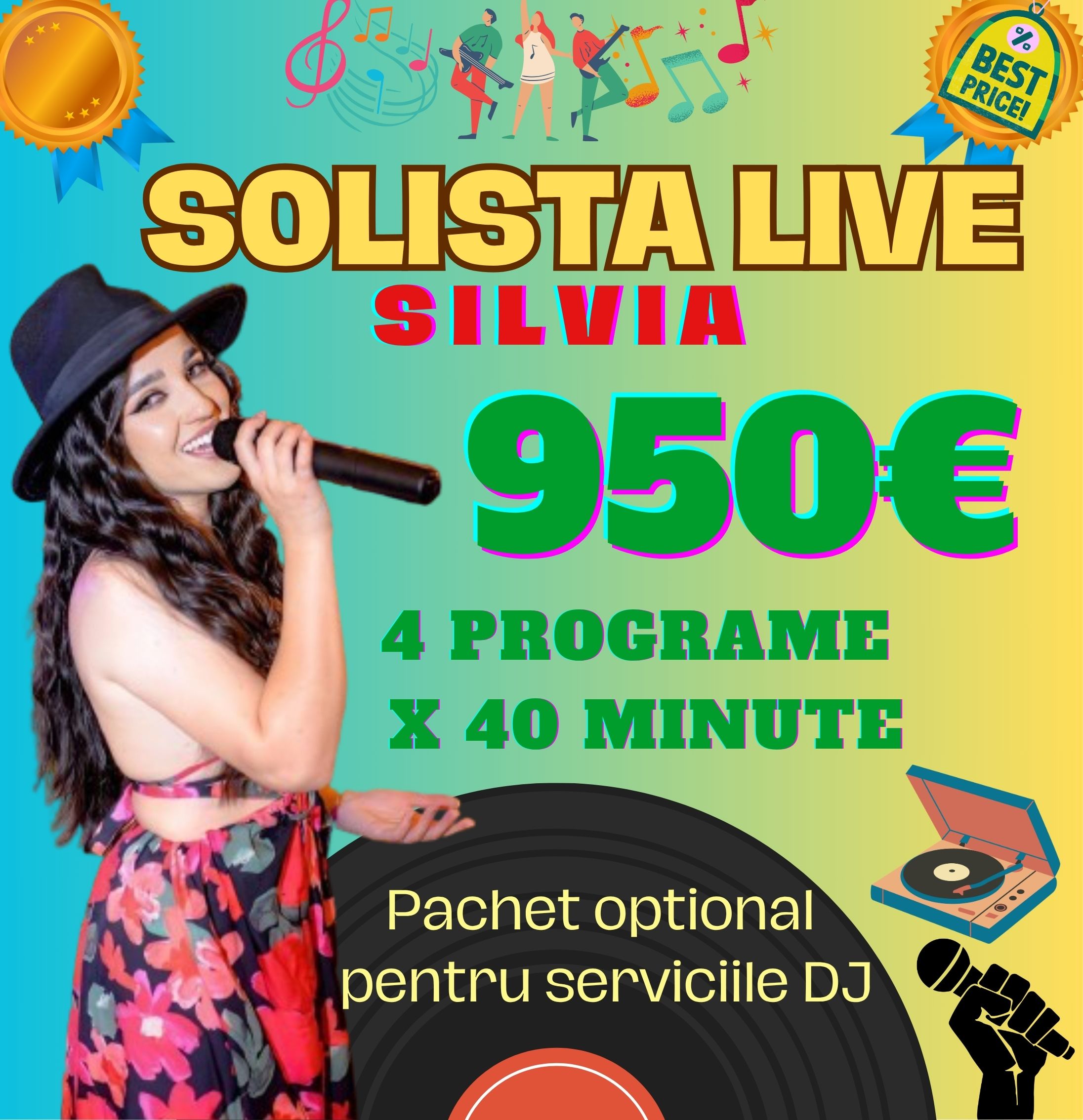 Solistă vocală live 4 programe x 40 minute — fotografia 1