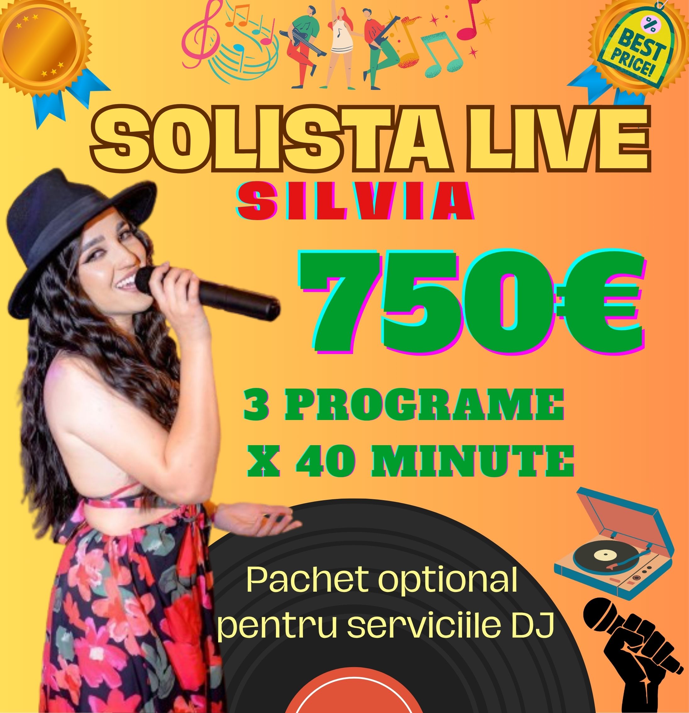 Solistă vocală live 3 programe x 40 minute — fotografia 1